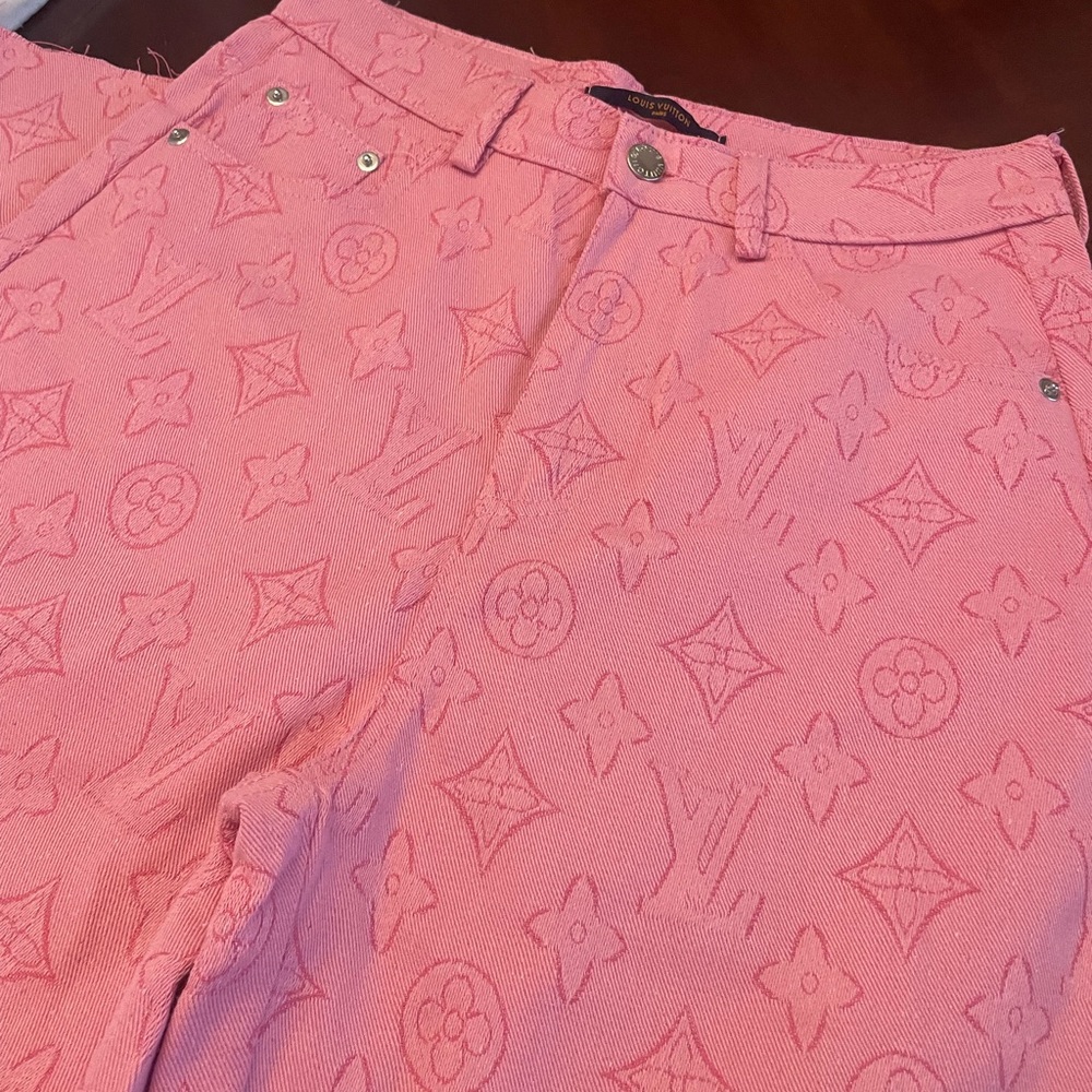Louis Vuitton Pink Monogram Jeans